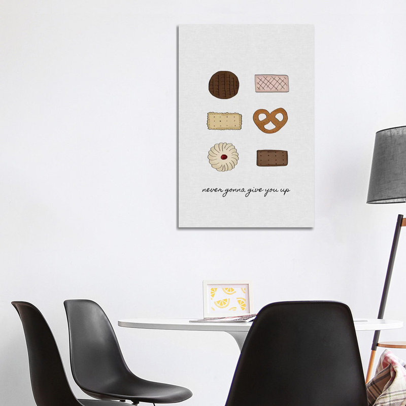 Never Gonna Give You Up 1 Piece Wrapped Canvas Wall Art, 101.6 cm H x 66.04 cm W x 1.91 cm D