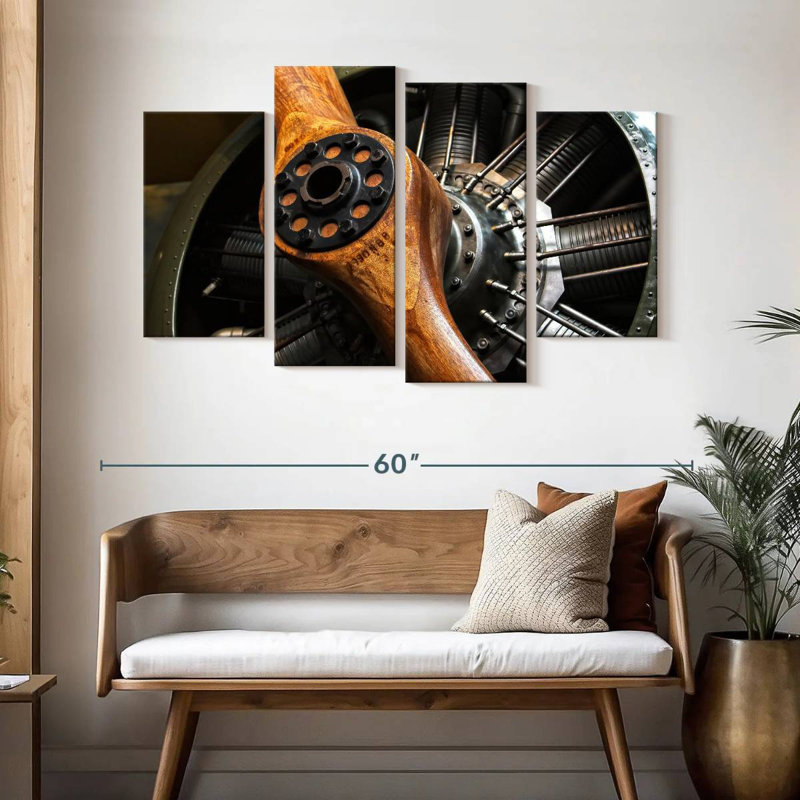 Mehar Wooden Propeller, 32" H x 52" W