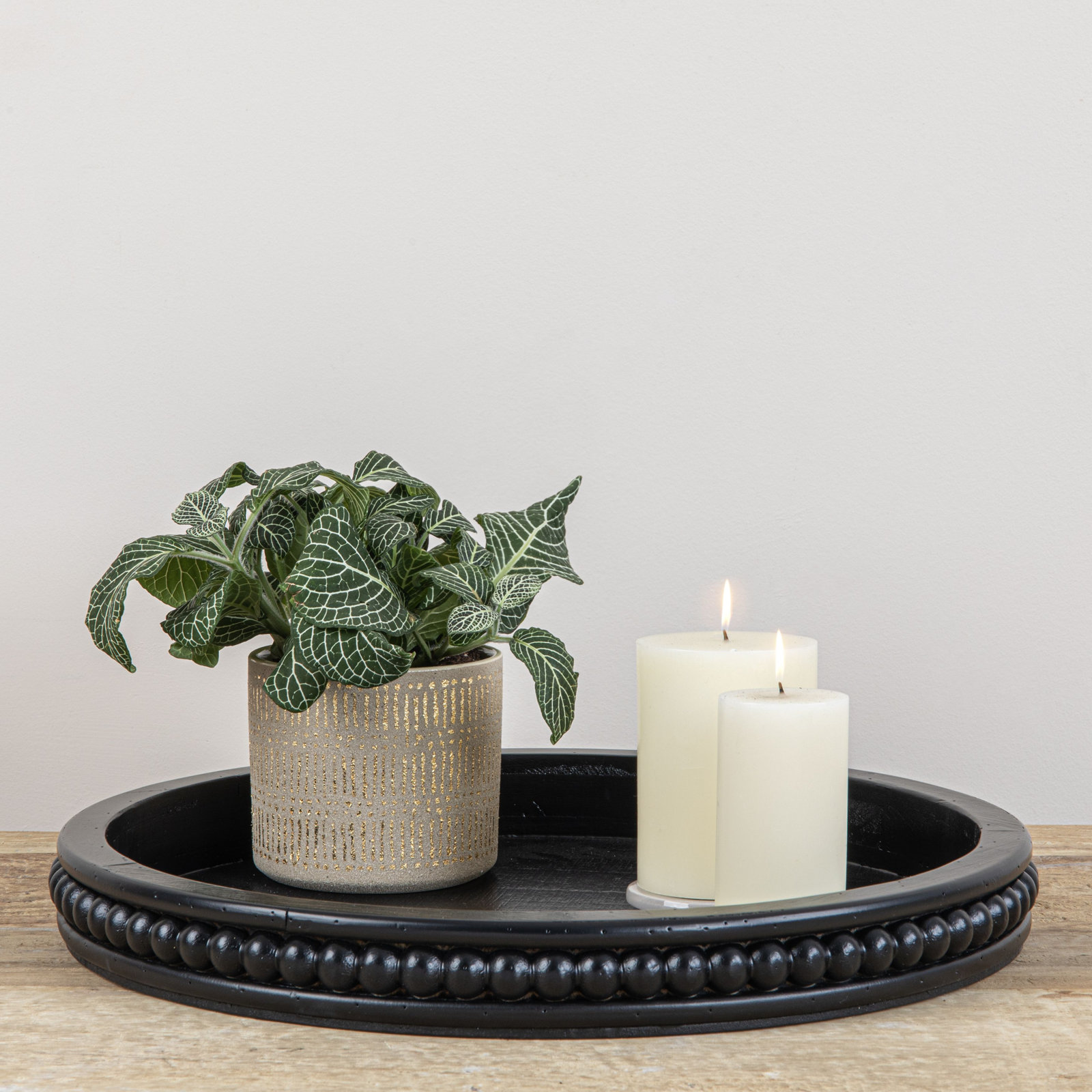 Alberts Wood Tray, Black