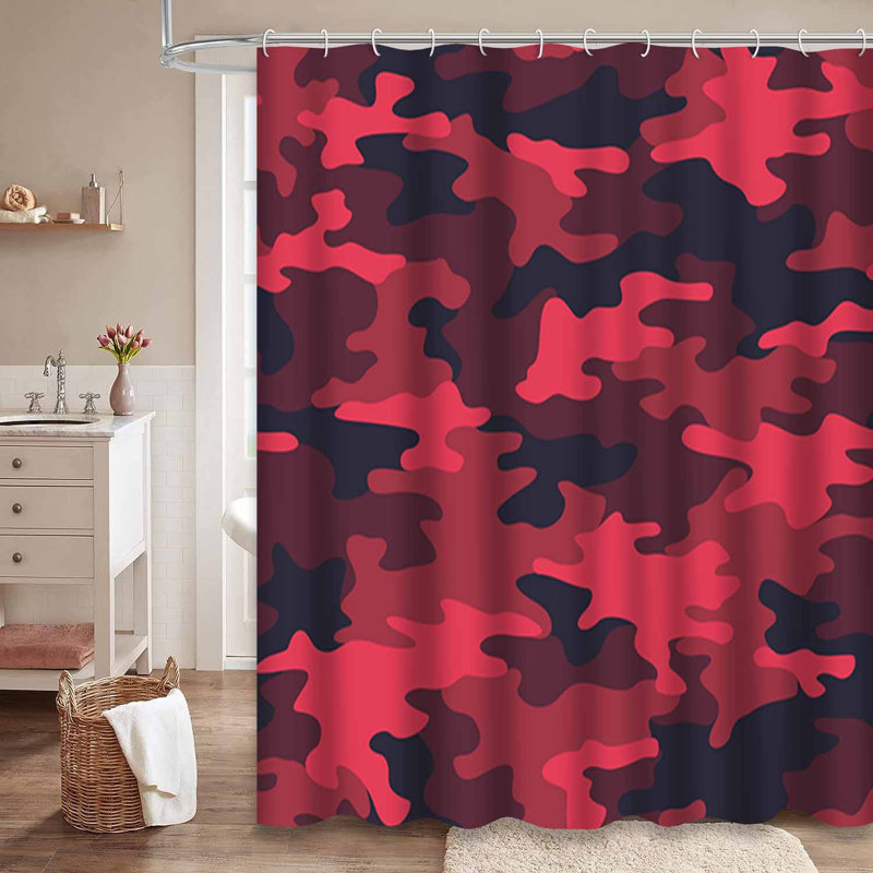 Rideau de douche Camouflage, L 72 po x l 78 po