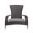 Coussin d'extérieur gris de style Adirondack pour chaise Paton Sense