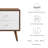 Transmit 2-Drawer Nightstand In Walnut White