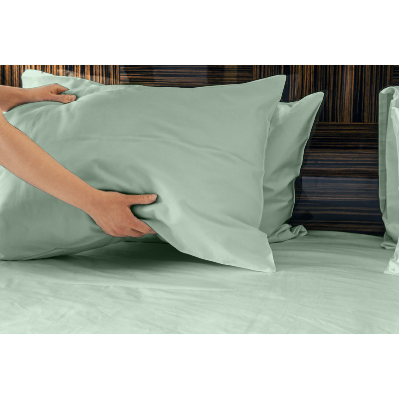 Sateen Sheet Set, Porcelain Green, King