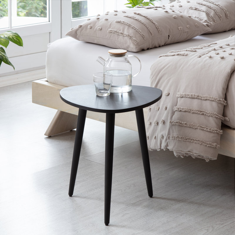 Table de bout Baird, Noir, H 20 po x l 18 po x P 18 po