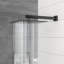 Pomme de douche murale carrée double 12 po, système noir mat, échaudure équilibrée, pomme de pluie ultra mince, réglable à 360 °, multifonctionnel pour des fonctions variées avec valve, pivot et facile