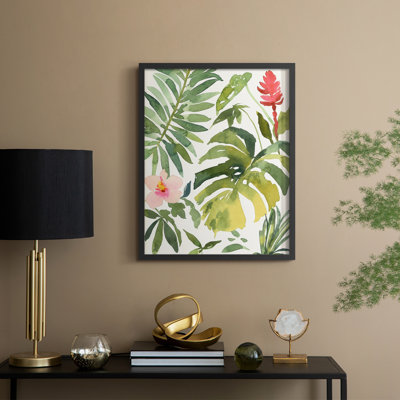 Tropical Farrago II, reproduction encadrée - bois massif