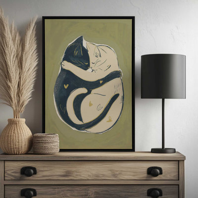 Cats In Love By Thingdesign Art Print