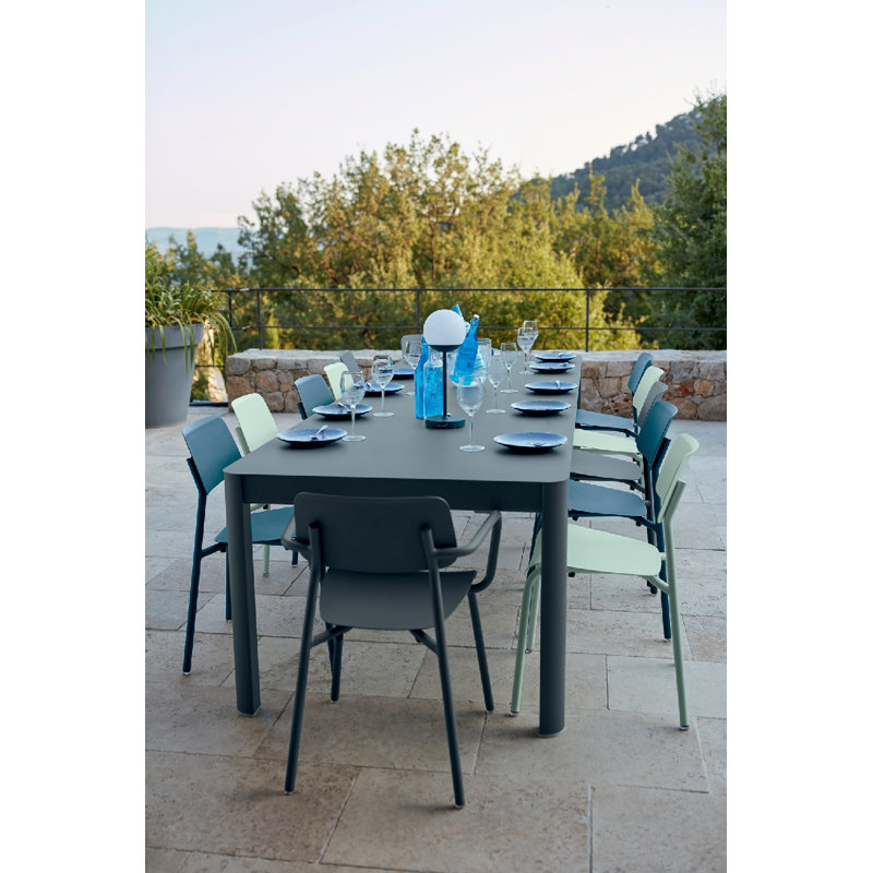 Studie Outdoor Dining Side Chair, Latte Beige