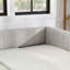 Lit de jour gigogne double en lin beige, conception à rayures verticales, facile à monter, parfait pour le linge de chambre, rembourré, assemblage simple,