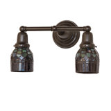 16" Wide Tiffany Candice 2 Light Wall Sconce