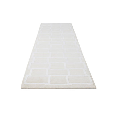 Tapis de couloir beige clair Judy