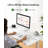 Glass Standing Desk with Writable Surface and Built-In Storage Drawers, Adjustable Height-110523599-110809674