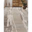 Cotton Abstract Area Rug in Gray