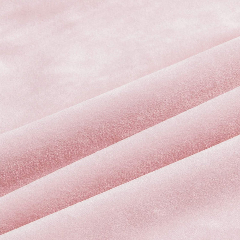 Ensemble de 2 coussins en velours Stripes, Rose