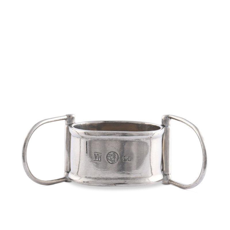 Equestrian Pewter Horse Bit Napkin Ring