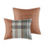 Édredon double / grand écossais, rembourrage, 2 taies décoratives, coussins décoratifs, housse en microfibre lavable à la machine, literie de style élégant
