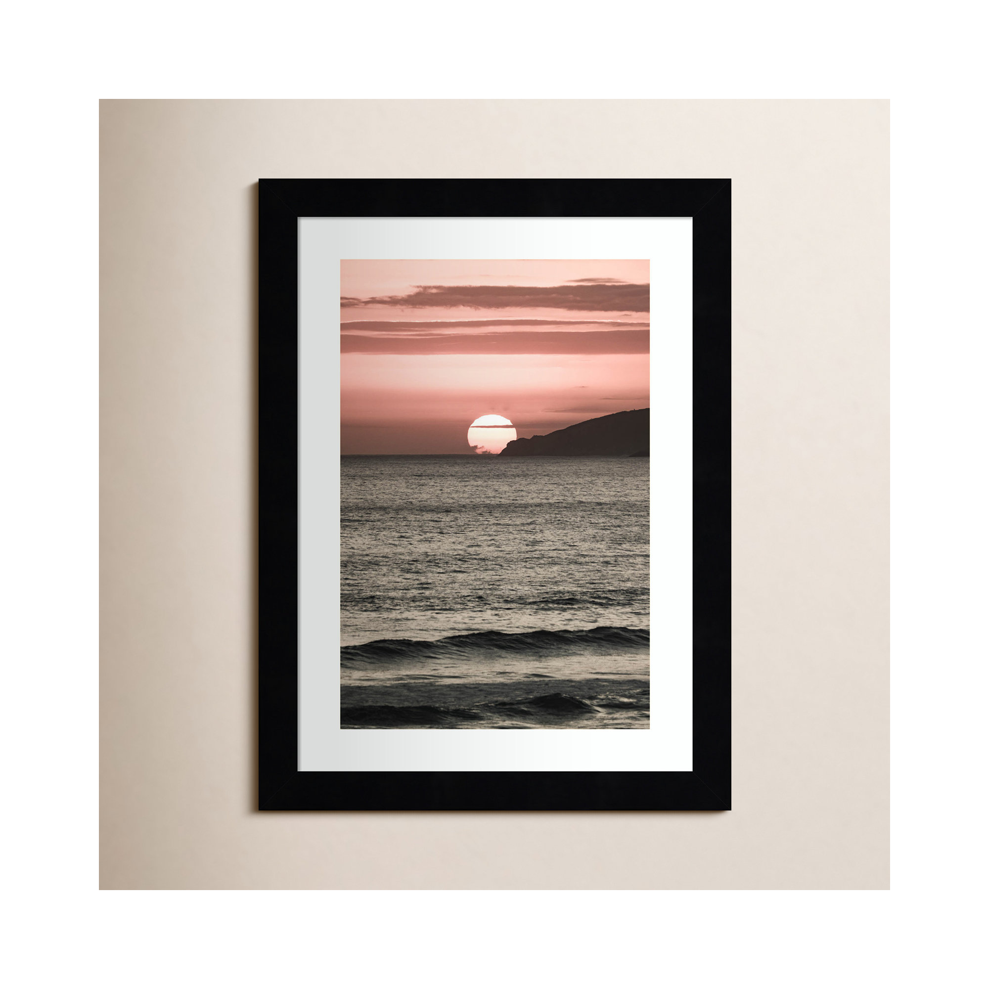 Melting Skies by Shot by Clint Wood Framed Wall Art Print, Black , 13" H x 10" W