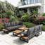 Rynley 252cm Wide L-Shaped Patio Sectional Set-822674143