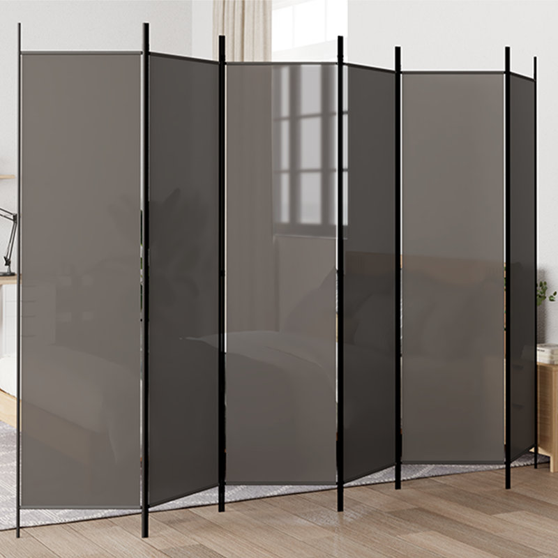 Kasimir Folding Room Divider, 300cm W x 200cm H, Anthracite, 6