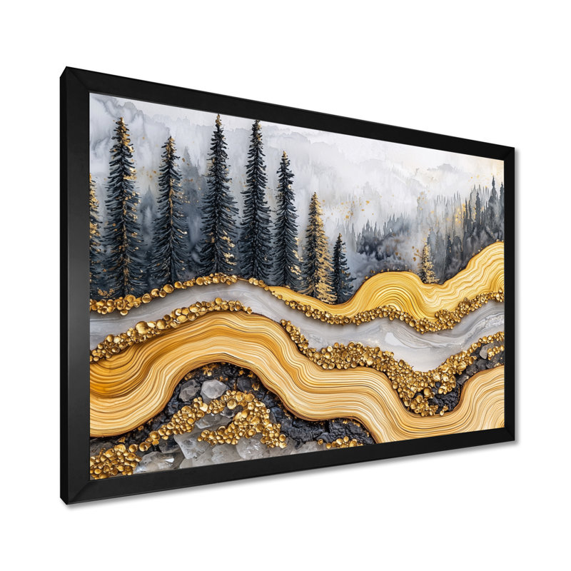 Graelynn - Landscapes Canvas Art Print, Reproduction encadrée d'une seule photo, Noir, noir, noir, noir, H 12 po x l 20 po