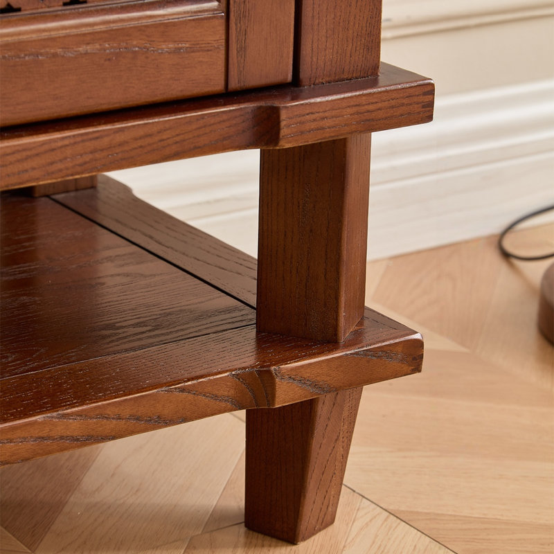 Walnut Solid Wood Shoe Storage Bench