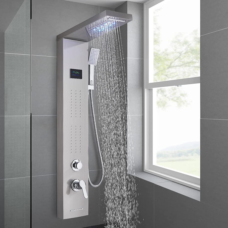 44.48'' Shower Panel with Fixed Shower Head