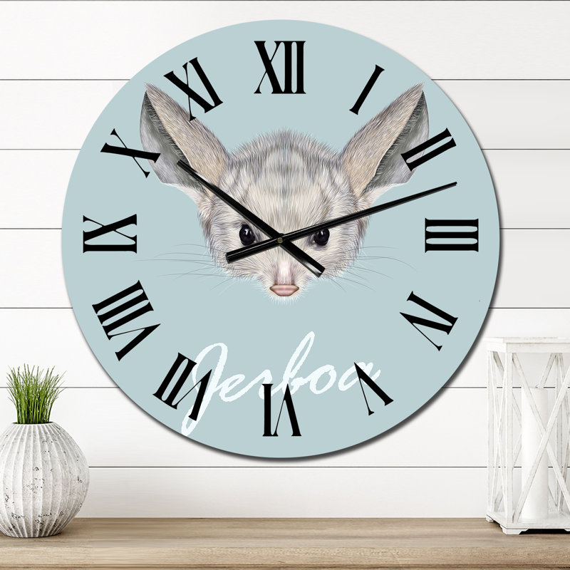 Portrait de Jerboa - Horloge murale traditionnelle, Petit