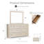 Ensemble de chambre à coucher 6 pièces Schell-2032981038-2032981036