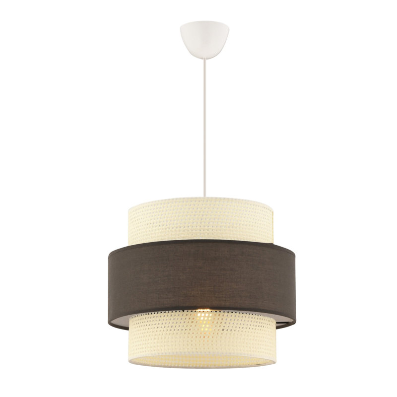 Chandelier, Blanc / gris anthracite
