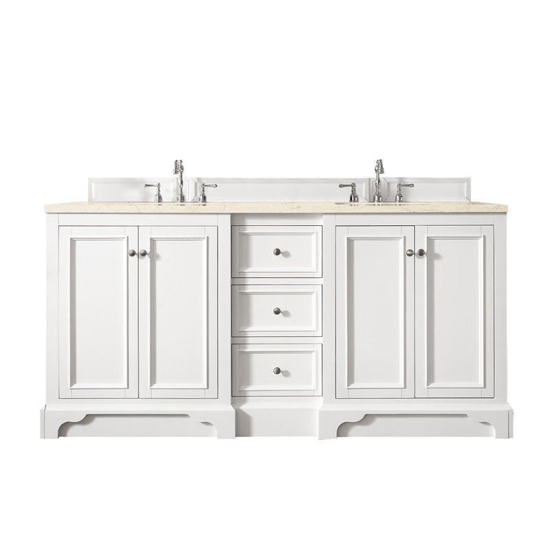 Kewstoke 72'' W Double Vanity, Charcoal Soapstone, 8" Widespread