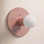 Single Light Dimmable Ceramic Flush Mount Sconce