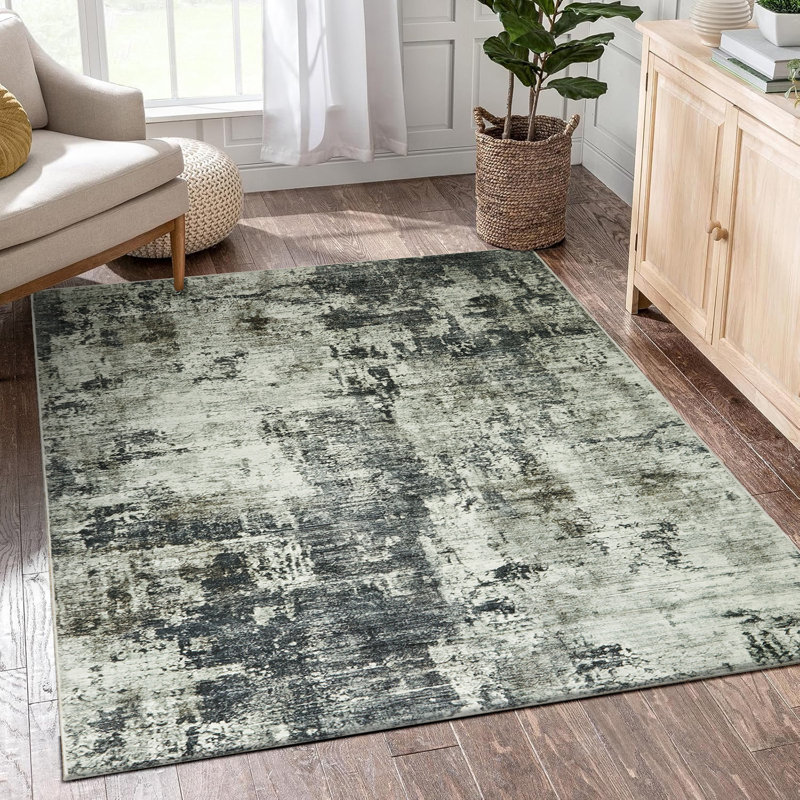 Vintage Look Shag Area Rug, Rectangle 200 x 290cm