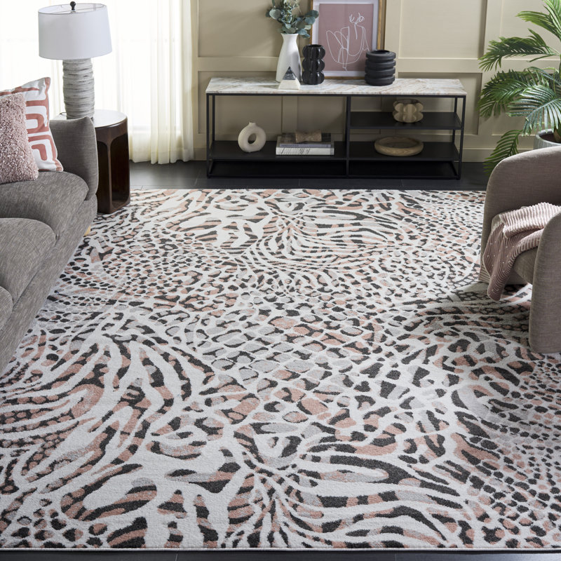 Ameyaa Performance Animal Print Rug, Rectangle 8' x 10'