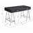 Black High Gloss & Chrome Finish Writing Desk W/USB-898503221