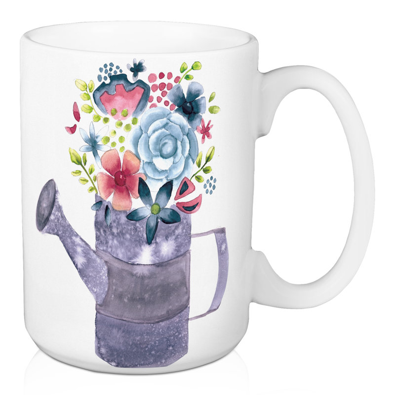 Grande tasse à café avec arrosage à ressorts floral Godwin