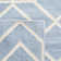 Rodgers Hand Woven Flat Weave Wool/Cotton Geometric Rug in Blue/Ivory