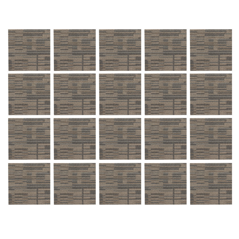 20'' W Multi Level Loop Carpet Tile