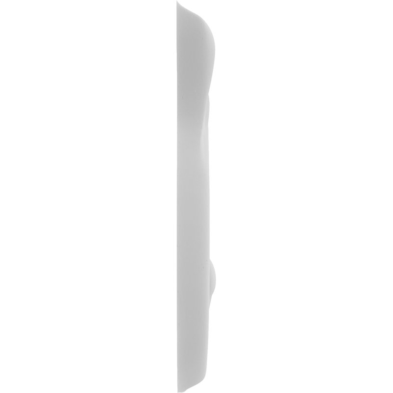 Rosette trenton, H 3,75 po x l 5 po x P 0,38 po, Droite