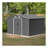 10X8 FT Outdoor Storage Shed,  Metal Foundation & Lockable Doors, Tool Shed For Garden, Patio, Backyard, Lawn, Grey
