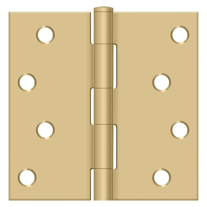 Steel Hinge, Brushed Brass