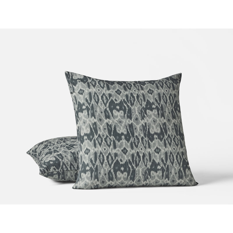 Housse de coussin Cavallo, H 22 po x l 22 po, Ikat du Golfe, Carré