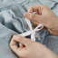Ensemble de housse de couette en lin à volants-812165328-812165167