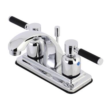 Kingston Brass Satin Nickel 2 Handle 4 Centerset Bathroom Faucet