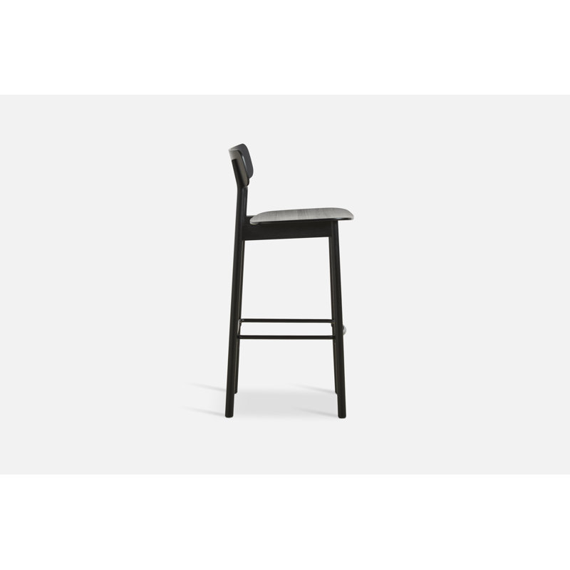 Soma Bar Stool, Bar Stool (29.53'' Seat Height), Black