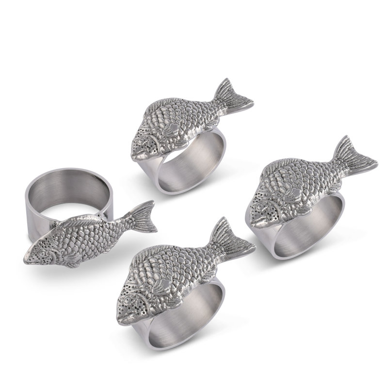 Fish Metal Napkin Ring