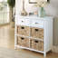 Armoire blanche 6 avec cadre pour la décoration de l'espace principal