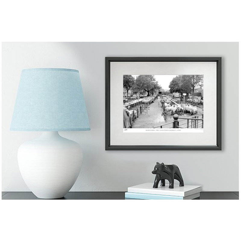 Hereford, the Livestock Market C1965 1 Piece Single Picture Frame Wall Art, 28cm H x 36cm W x 2.3cm D