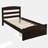 Platform Twin Bed Frame With Storage Drawer And Wood Slat Support No Box Spring Needed, Silent Design, Suitable For Children, Teenagers, And Adults, Espresso-531806700
