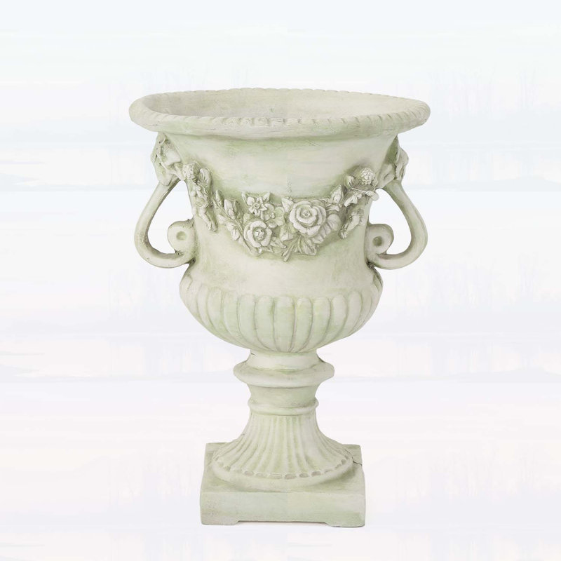 Urne de jardin légère en béton MGO, durable et élégante pour la décoration extérieure