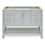 Base de meuble-lavabo simple 48 po Pawley en gris seulement-76034531